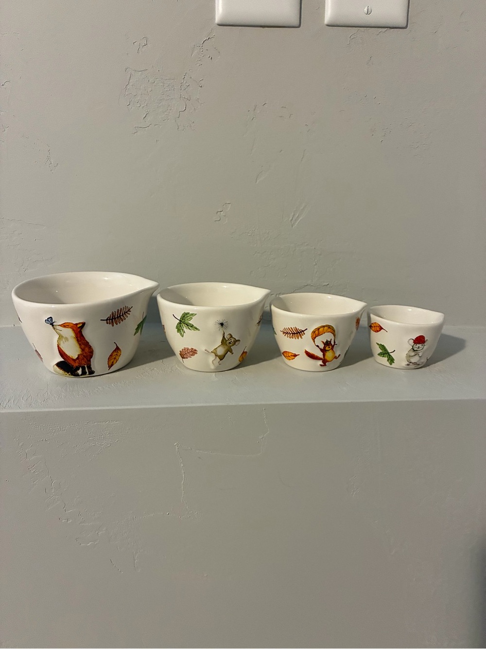 Rae Dunn fall double sided measuring cups